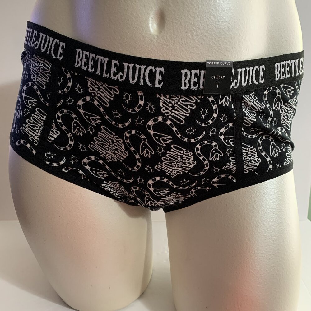 Torrid Cheeky Panties Underwear Beetlejuice Strange And Unusual Plus 3 22 24